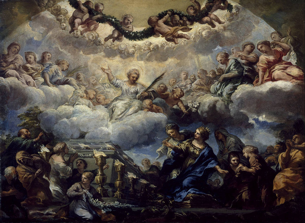 Visione di Santa Costanza davanti alla Tomba dei Santi Agnese ed Emerentiana